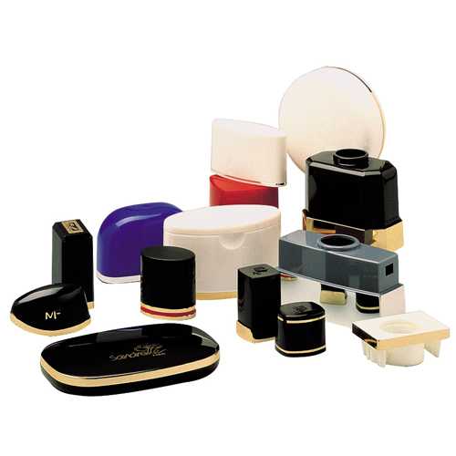 Foiling on plastic cosmetic tubes' lid