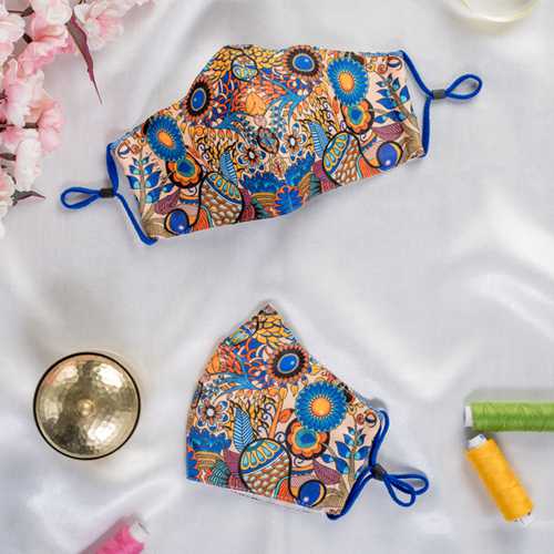 Customized colorful printing on face mask