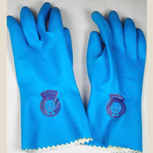 Pad printing on surgical gloves