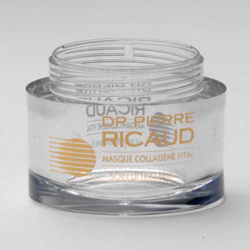 Screen printing on cosmetic glass container