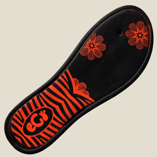 Screen printing on slipper and chappal sole