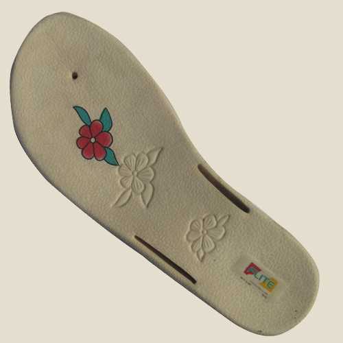 Screen printing on chappal and slipper sole