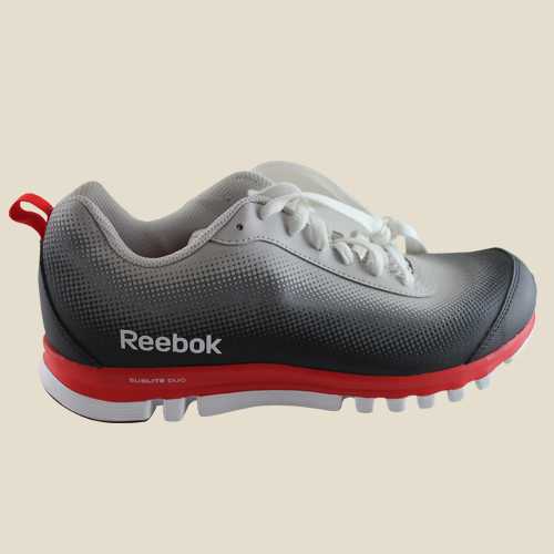 High frequency heat transfers and embossing on sport shoe