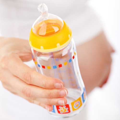 Pad printing on feeding bottle