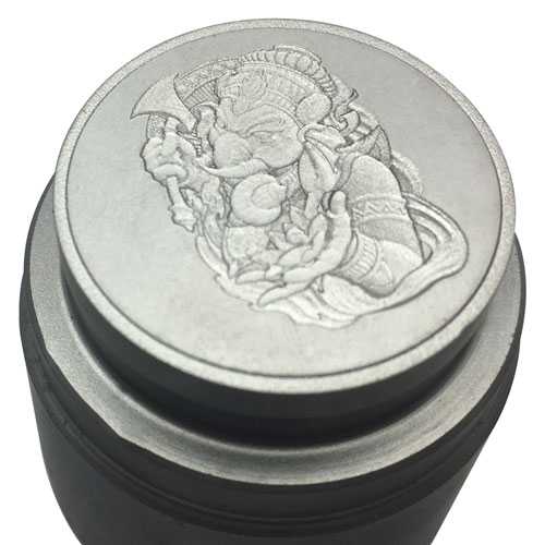 Laser engraving on metal coin die with laser engraving and marking machine