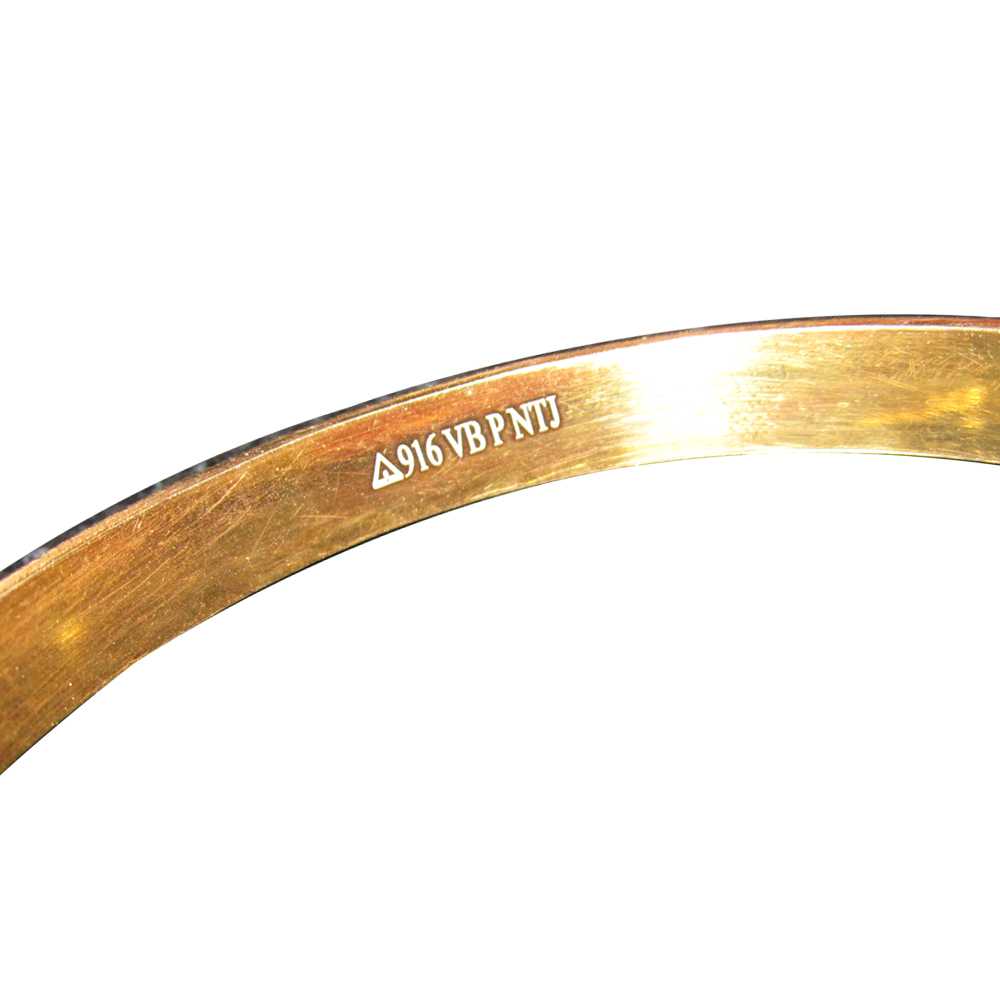 Laser hallmarking and branding for unisex gold ring
