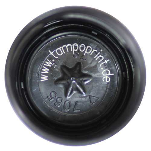 Laser marking on plastic bottle caps and closures