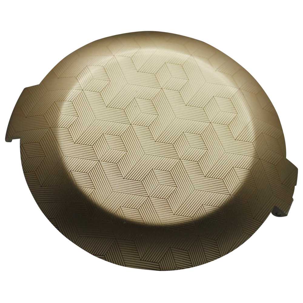 3d spray luxury coatings and texturing on cosmetic container lid