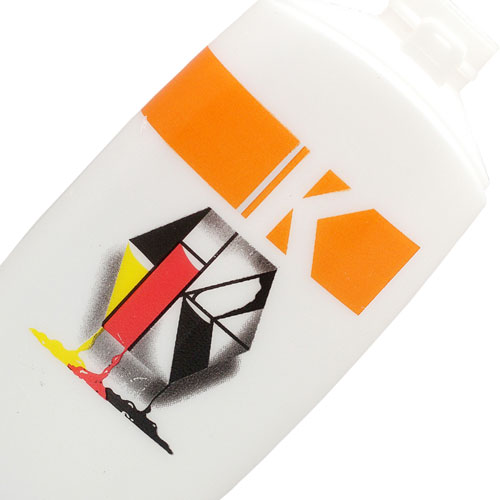 Screen printing on  label of plastic cosmetic bottle